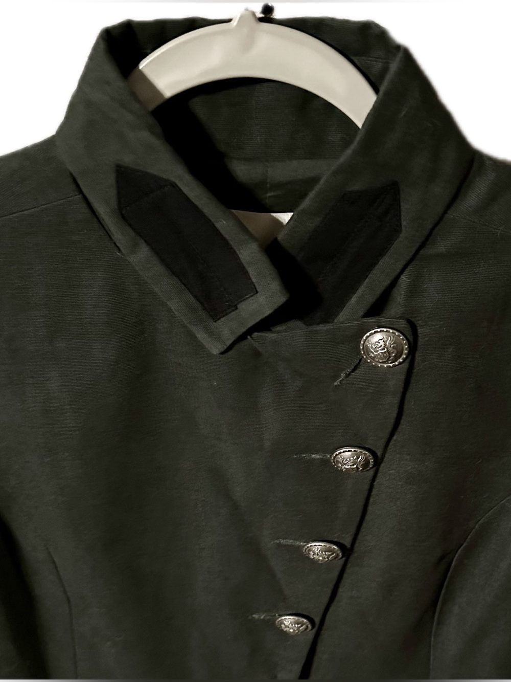 BB Dakota Olive Green Military-Style Women's Jacket - Picture 3 of 4